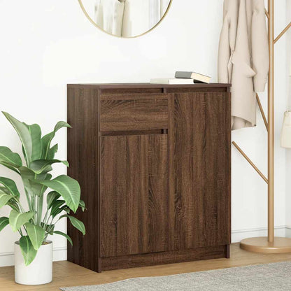 Sideboard mit Schublade Braun Eichen-Optik 71x35x84 cm