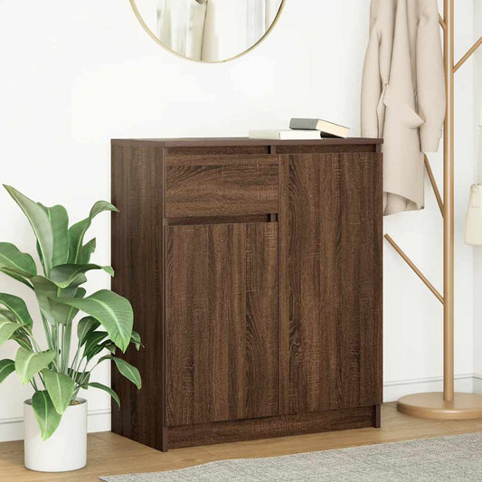 Sideboard mit Schublade Braun Eichen-Optik 71x35x84 cm