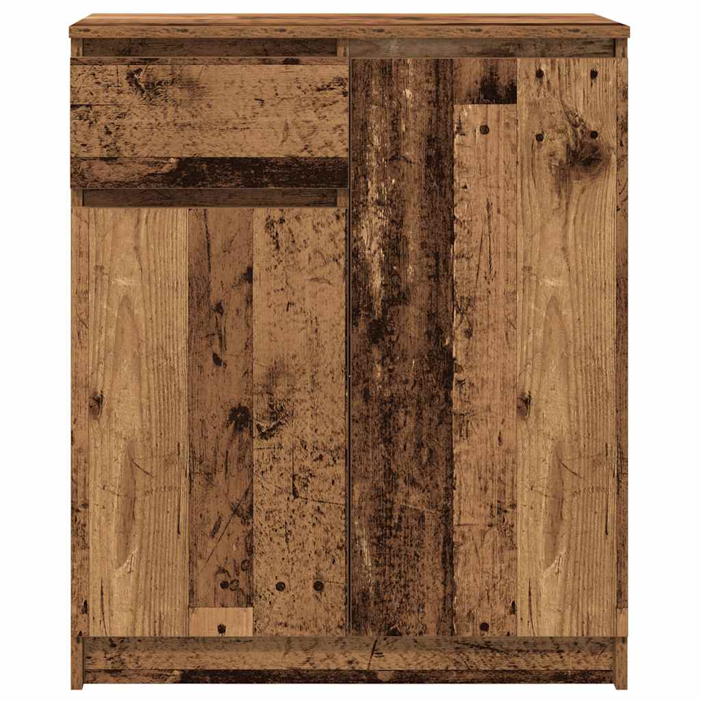 Sideboard mit Schublade Altholz-Optik 71x35x84 cm Holzwerkstoff