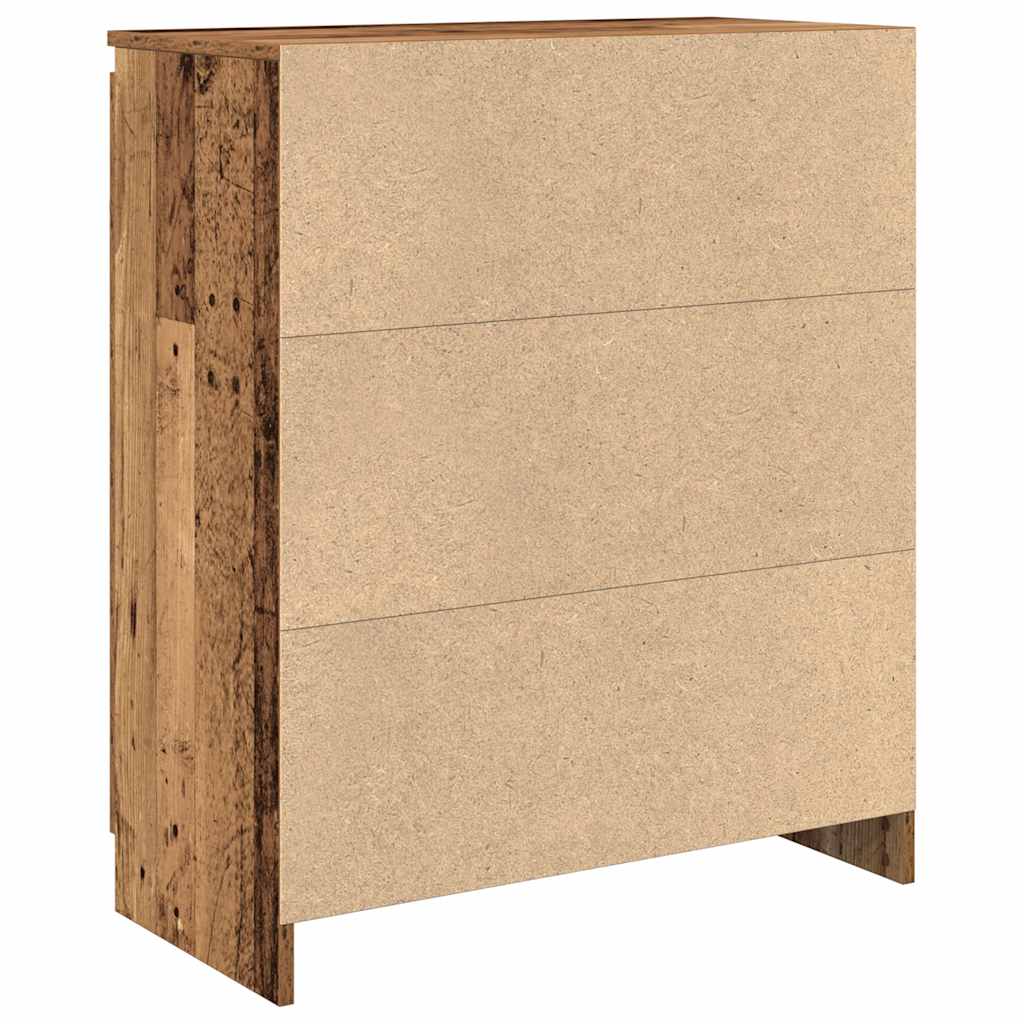 Sideboard mit Schublade Altholz-Optik 71x35x84 cm Holzwerkstoff
