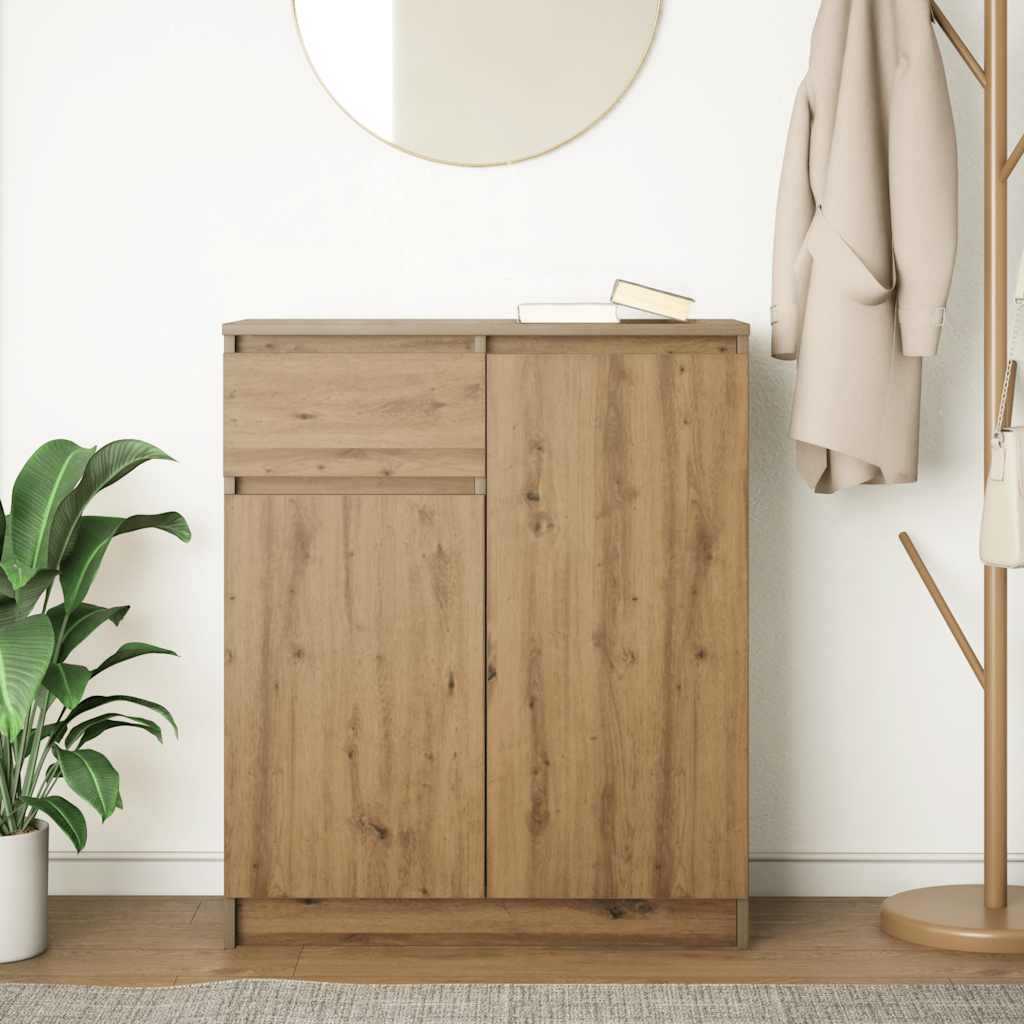 Sideboard mit Schublade Artisan-Eiche 71x35x84 cm Holzwerkstoff
