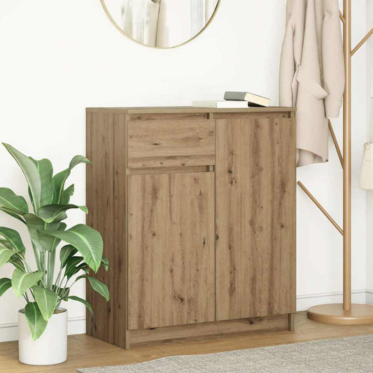 Sideboard mit Schublade Artisan-Eiche 71x35x84 cm Holzwerkstoff