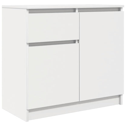 Sideboard mit Schublade Weiß 71x35x65 cm Holzwerkstoff