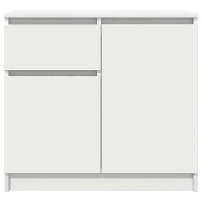 Sideboard mit Schublade Weiß 71x35x65 cm Holzwerkstoff