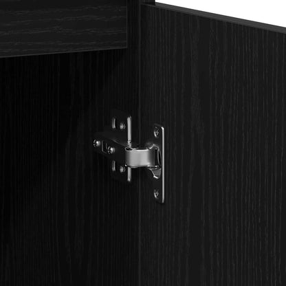 Sideboard mit Schublade Schwarz Eichen-Optik 71x35x65 cm