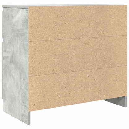 Sideboard mit Schublade Betongrau 71x35x65 cm Holzwerkstoff