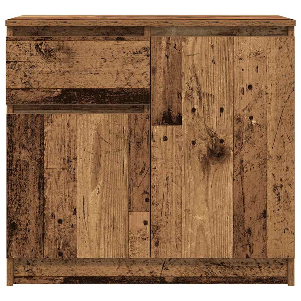 Sideboard mit Schublade Altholz-Optik 71x35x65 cm Holzwerkstoff