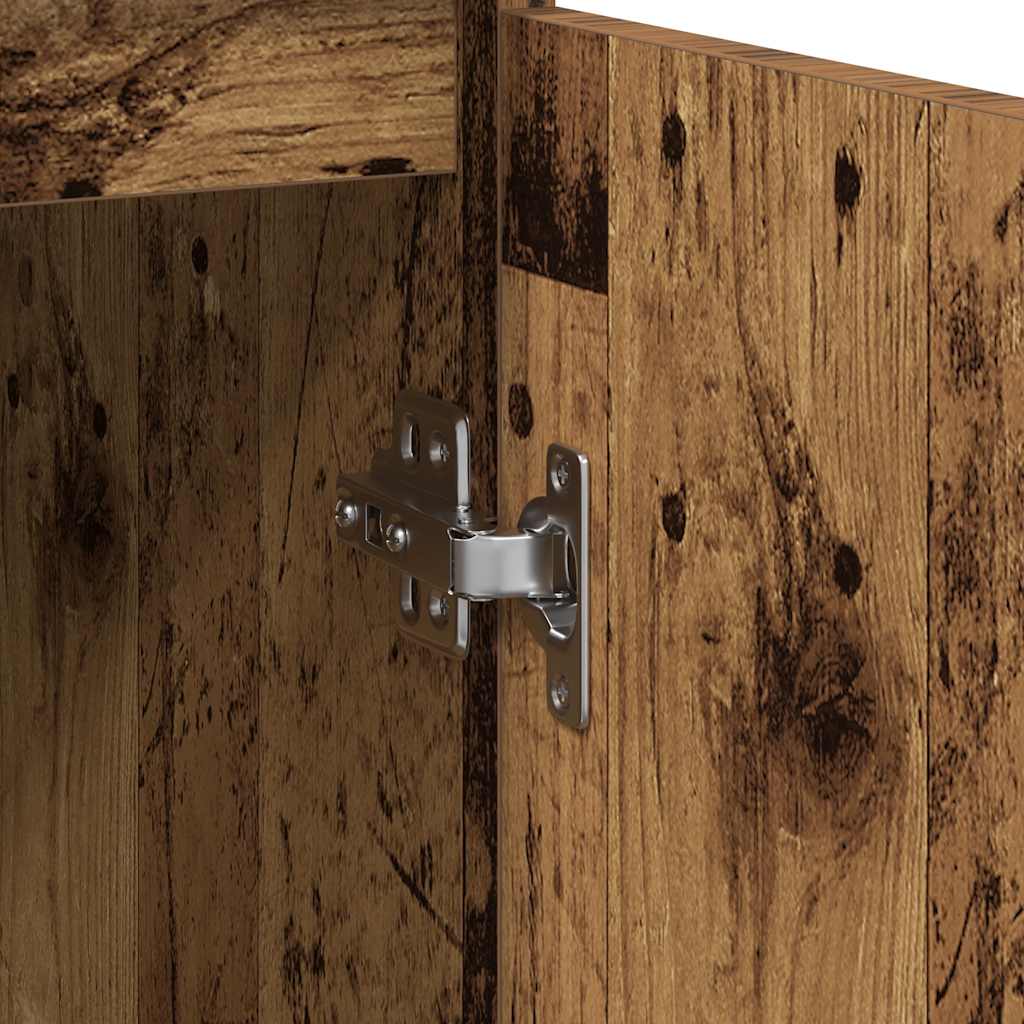 Sideboard mit Schublade Altholz-Optik 71x35x65 cm Holzwerkstoff
