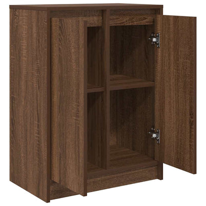 Sideboard Braun Eichen-Optik 57x34x76 cm Holzwerkstoff