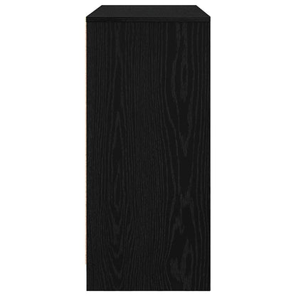 Sideboard Schwarz Eichen-Optik 85x34x76 cm Holzwerkstoff