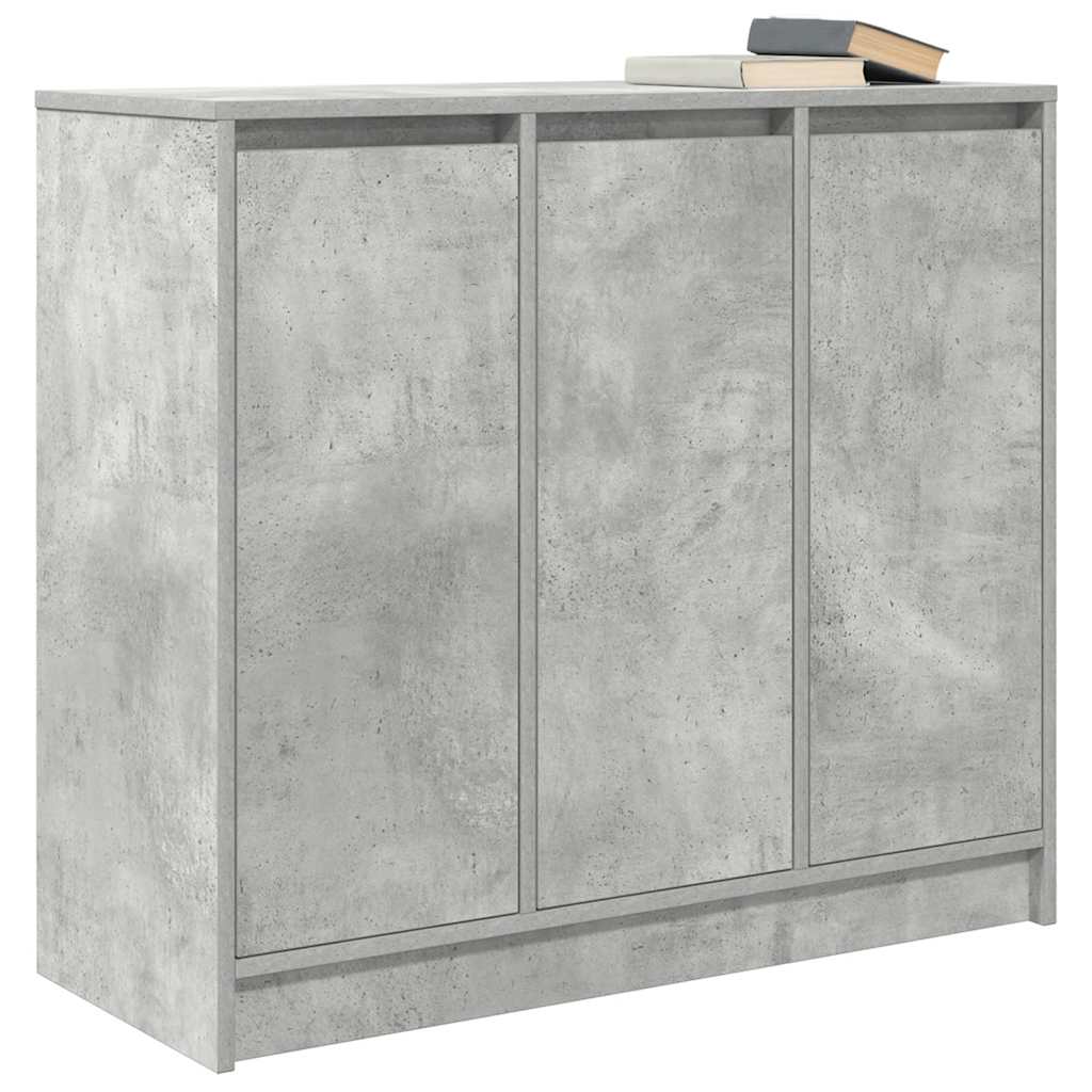 Sideboard Betongrau 85x34x76 cm Holzwerkstoff