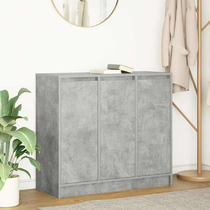 Sideboard Betongrau 85x34x76 cm Holzwerkstoff