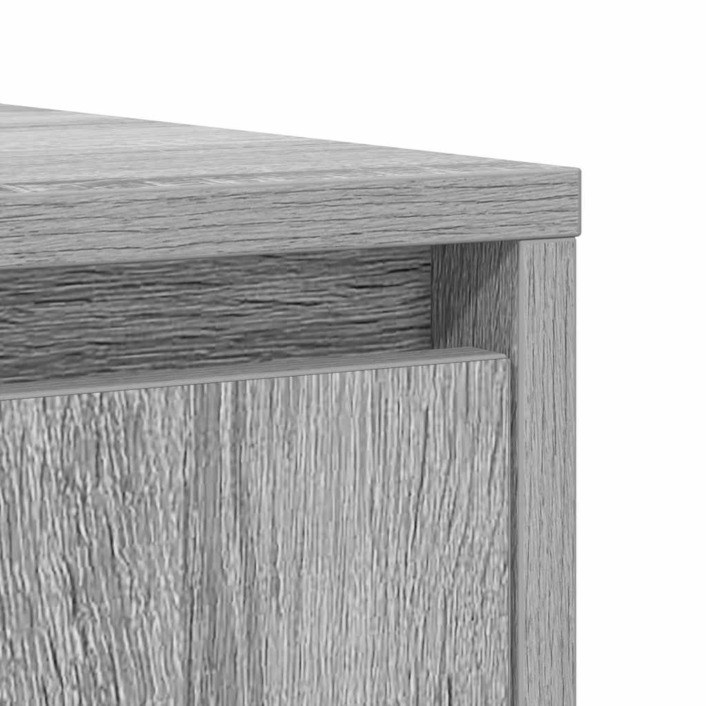 Sideboard Grau Sonoma 85x34x76 cm Holzwerkstoff