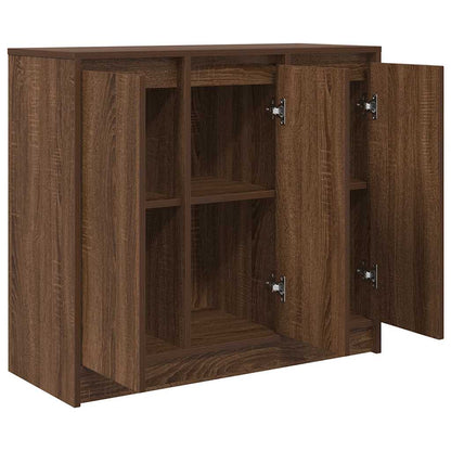 Sideboard Braun Eichen-Optik 85x34x76 cm Holzwerkstoff