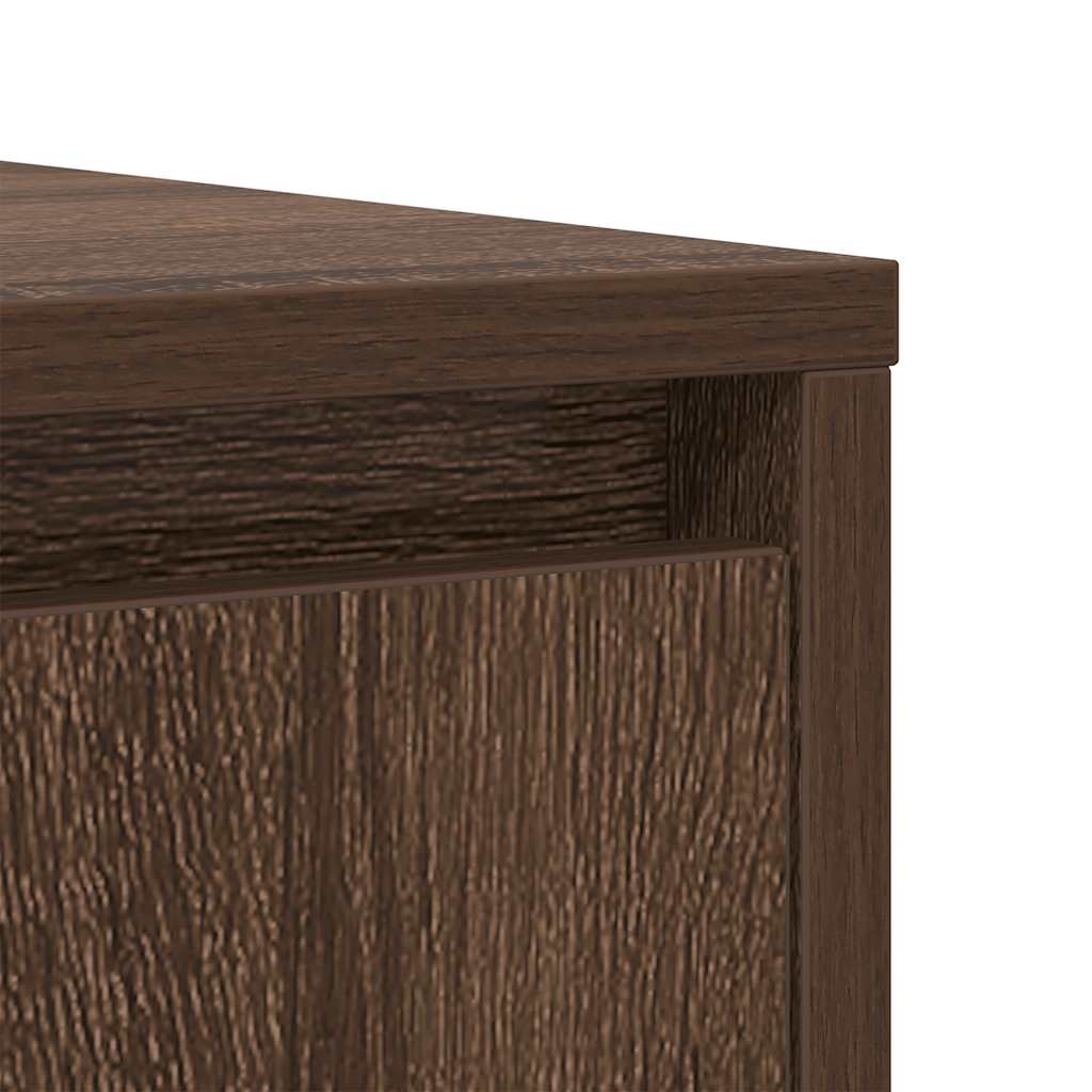Sideboard Braun Eichen-Optik 85x34x76 cm Holzwerkstoff
