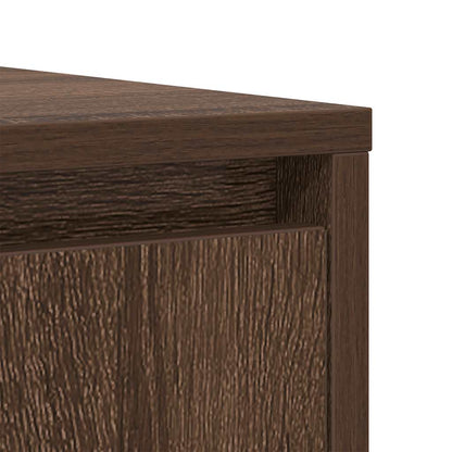 Sideboard Braun Eichen-Optik 85x34x76 cm Holzwerkstoff