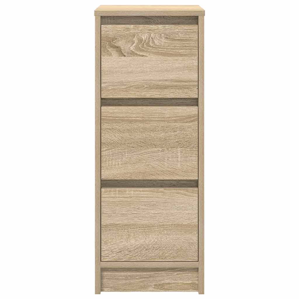 Sideboard Sonoma-Eiche 29,5x34x76 cm Holzwerkstoff