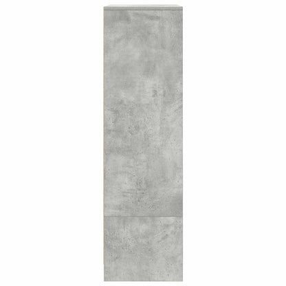 Schrank mit Schublade Betongrau 55,5x34x119,5 cm Holzwerkstoff