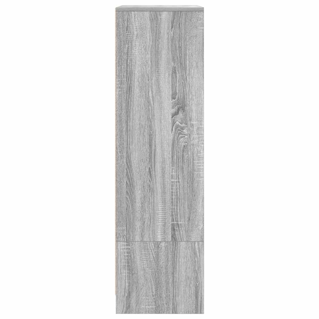 Schrank mit Schublade Grau Sonoma 55,5x34x119,5cm Holzwerkstoff
