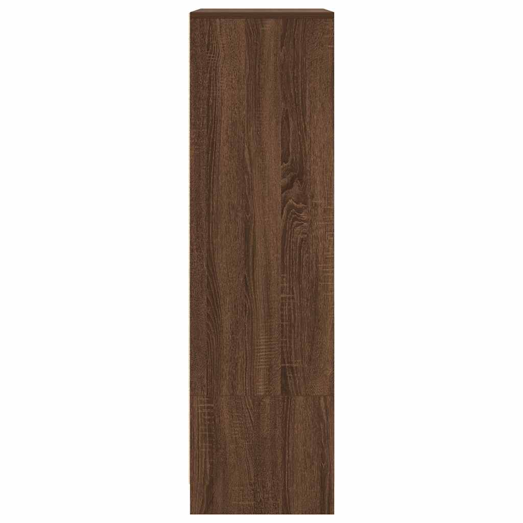 Schrank mit Schublade Braun Eichen-Optik 55,5x34x119,5 cm