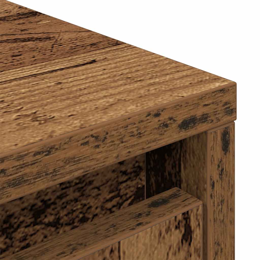 Schrank mit Schublade Altholz-Optik 55,5x34x119,5 cm