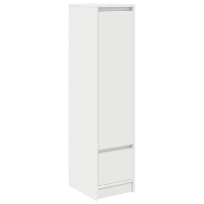Highboard Weiß 29,5x34x119,5 cm Holzwerkstoff
