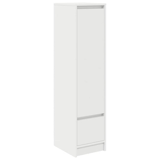 Highboard Weiß 29,5x34x119,5 cm Holzwerkstoff