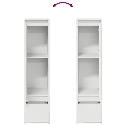Highboard Weiß 29,5x34x119,5 cm Holzwerkstoff