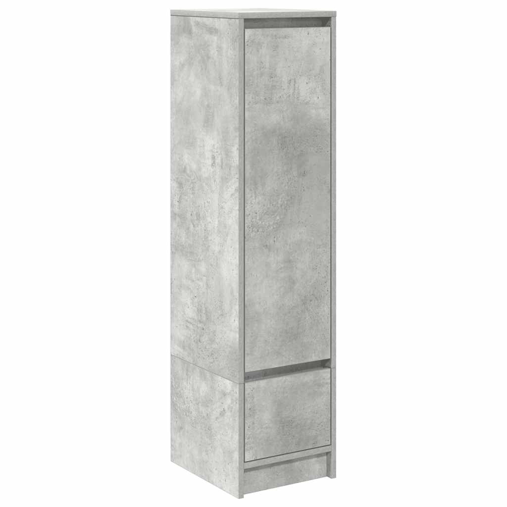 Highboard Betongrau 29,5x34x119,5 cm Holzwerkstoff