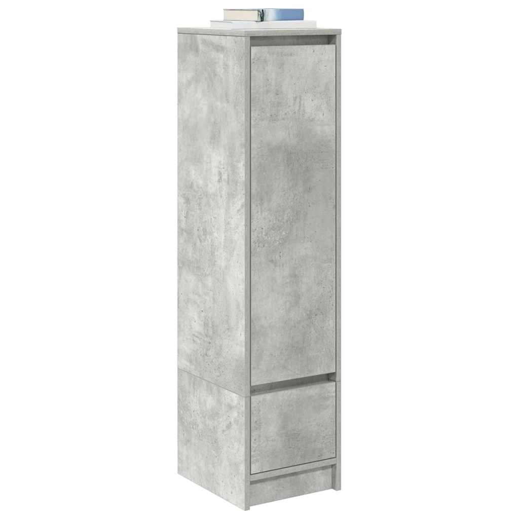 Highboard Betongrau 29,5x34x119,5 cm Holzwerkstoff