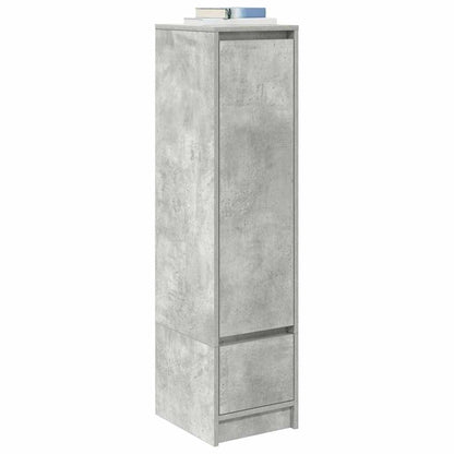 Highboard Betongrau 29,5x34x119,5 cm Holzwerkstoff