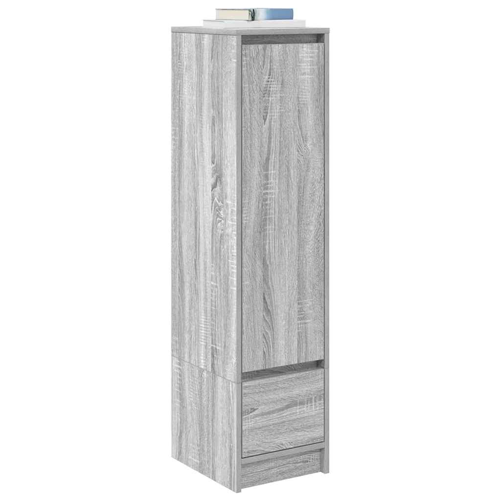 Highboard Grau Sonoma 29,5x34x119,5 cm Holzwerkstoff