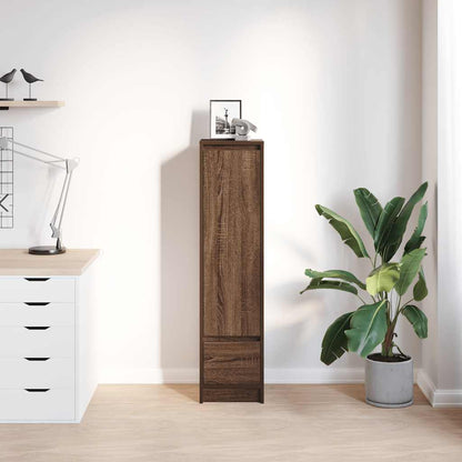 Highboard Brown Oak Look 29,5x34x119,5 cm Træmateriale