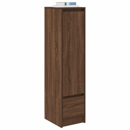 Highboard Brown Oak Look 29,5x34x119,5 cm Træmateriale