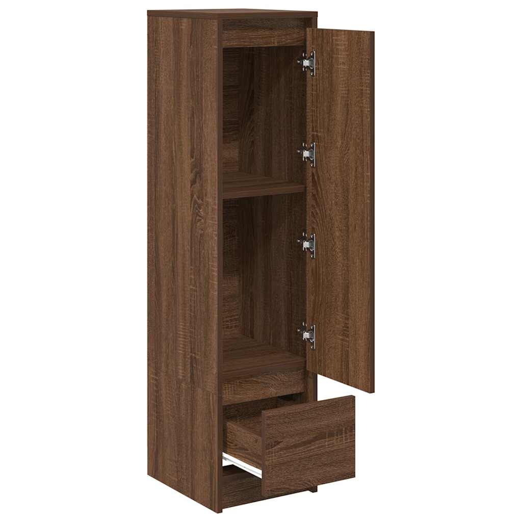 Highboard Brown Oak Look 29,5x34x119,5 cm Træmateriale