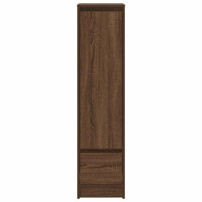 Highboard Brown Oak Look 29,5x34x119,5 cm Træmateriale