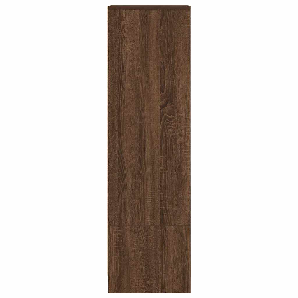 Highboard Brown Oak Look 29,5x34x119,5 cm Træmateriale