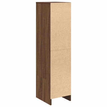 Highboard Brown Oak Look 29,5x34x119,5 cm Træmateriale