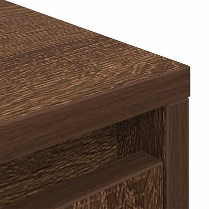 Highboard Brown Oak Look 29,5x34x119,5 cm Træmateriale