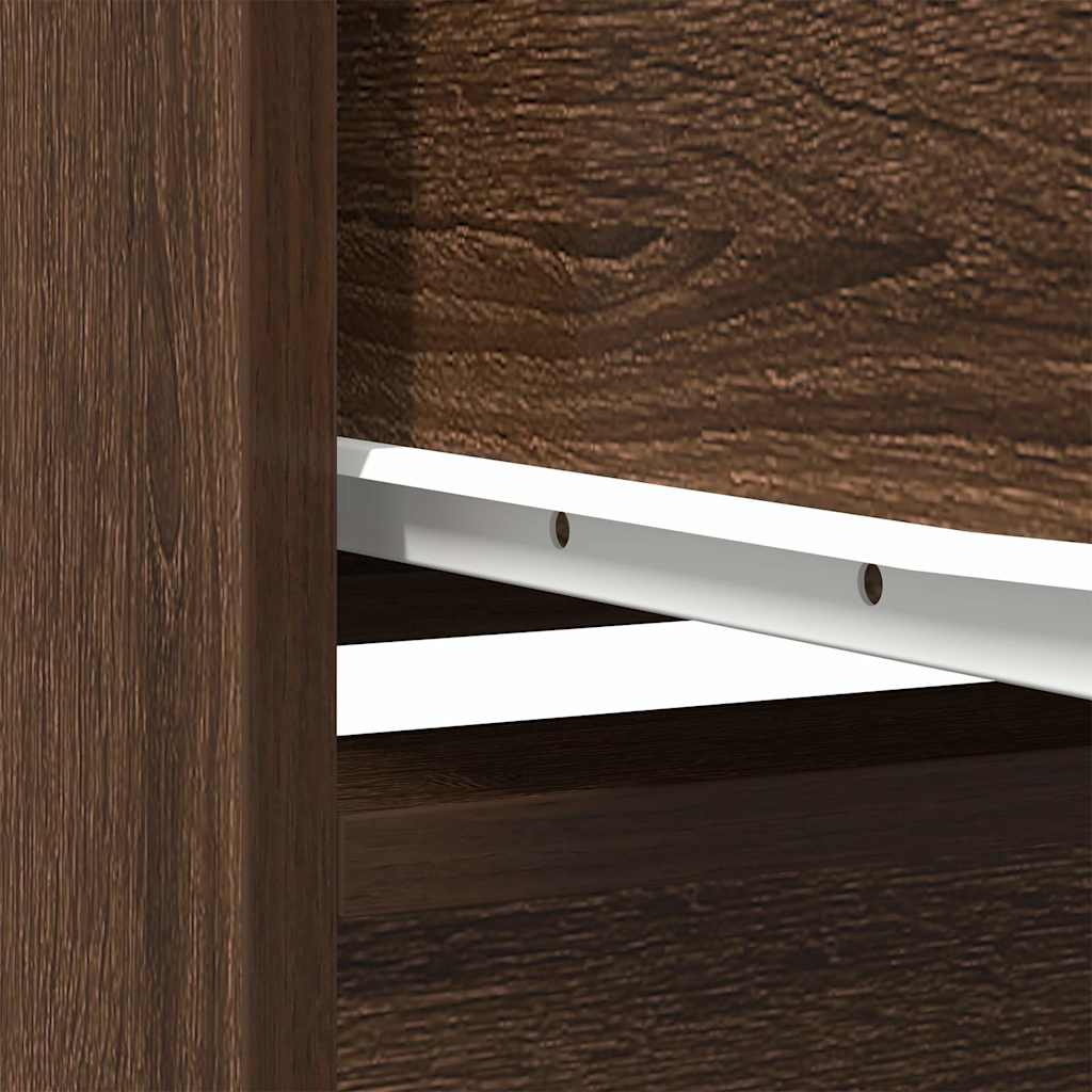 Highboard Brown Oak Look 29,5x34x119,5 cm Træmateriale