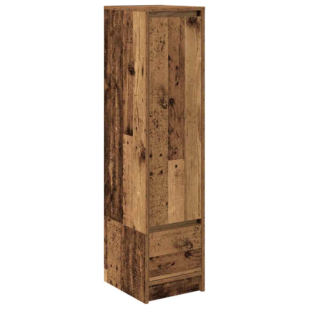 Highboard gammelt træ look 29,5x34x119,5 cm træmateriale