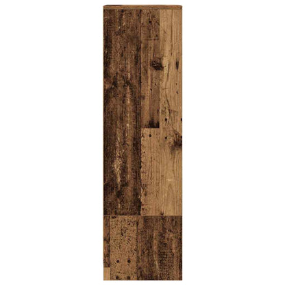 Highboard gammelt træ look 29,5x34x119,5 cm træmateriale