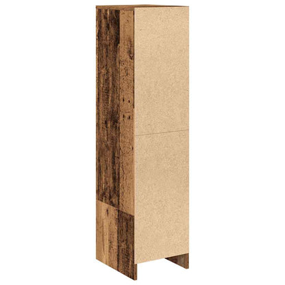 Highboard gammelt træ look 29,5x34x119,5 cm træmateriale