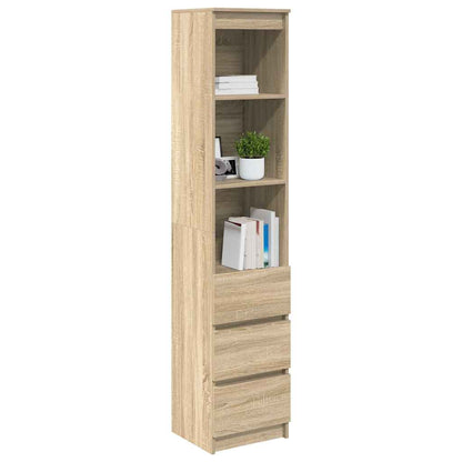 Highboard Sonoma-Eiche 37,5x35x180 cm Holzwerkstoff