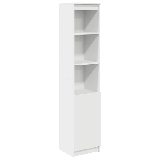 Highboard Hvid 37,5x35x180 cm Træmateriale