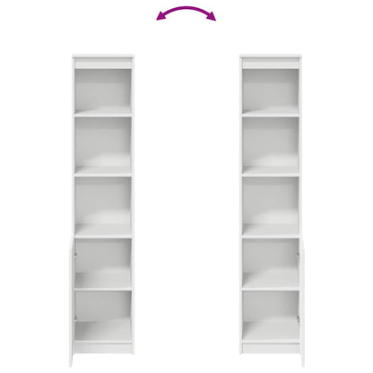 Highboard Hvid 37,5x35x180 cm Træmateriale