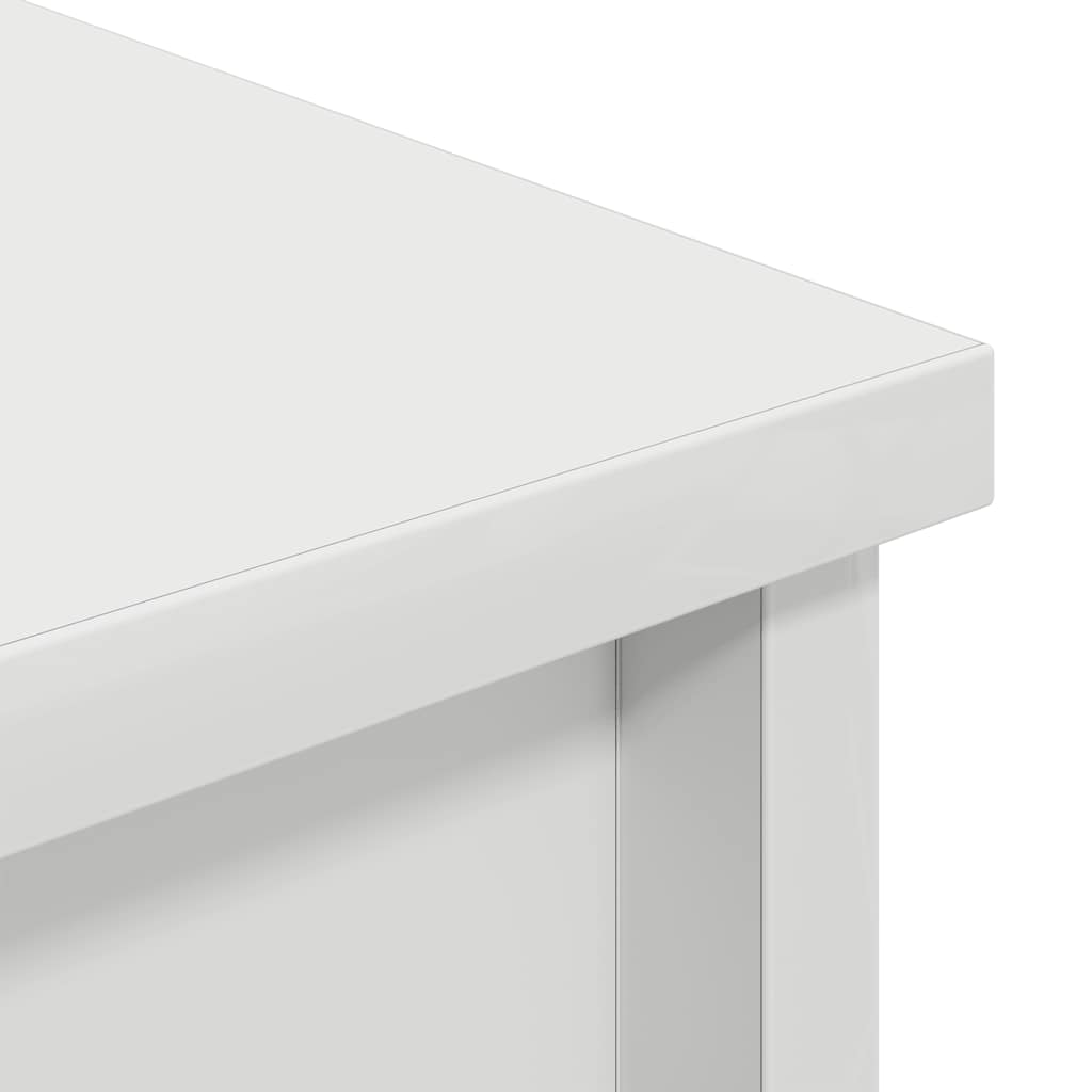 Highboard Hvid 37,5x35x180 cm Træmateriale