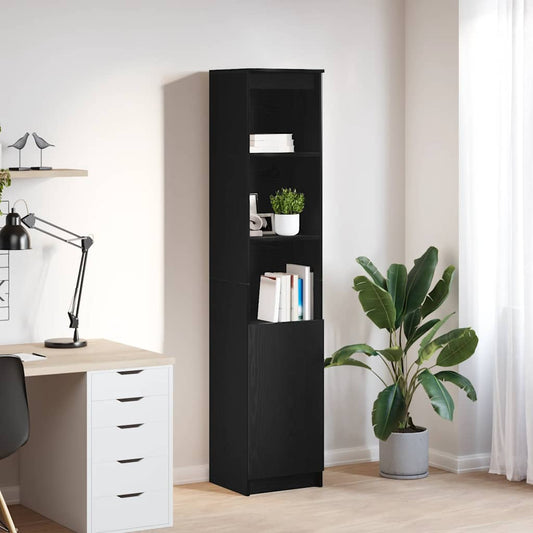 Highboard Sort Eg Look 37,5x35x180 cm Træmateriale