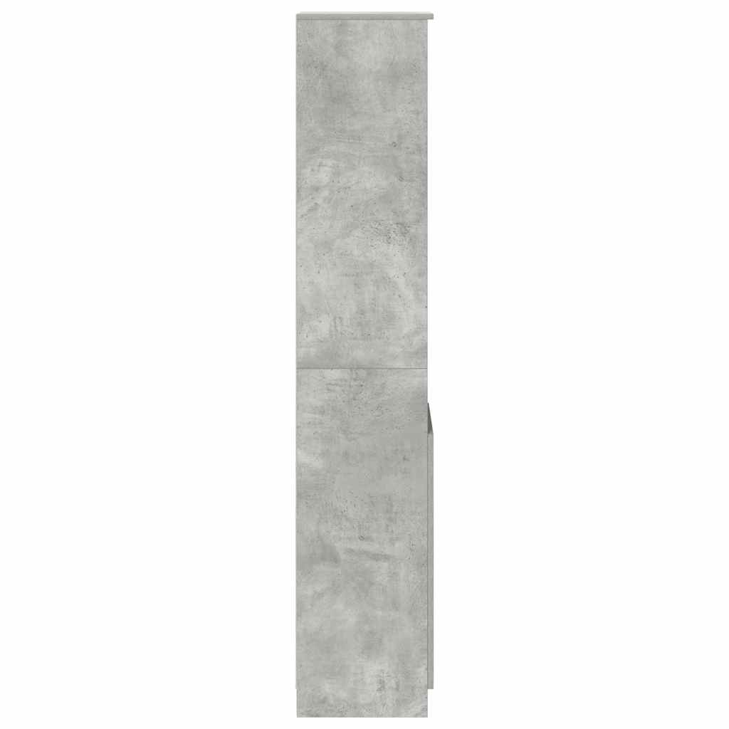 Highboard Beton Grå 37,5x35x180 cm Træmateriale