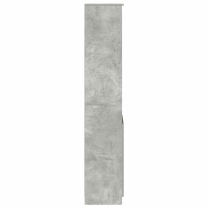 Highboard Beton Grå 37,5x35x180 cm Træmateriale